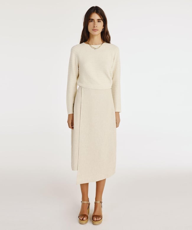  YARGICI Asimetrik Midi Etek