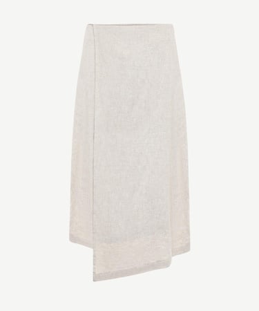  YARGICI Asimetrik Midi Etek