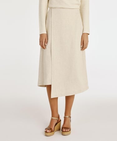  YARGICI Asimetrik Midi Etek