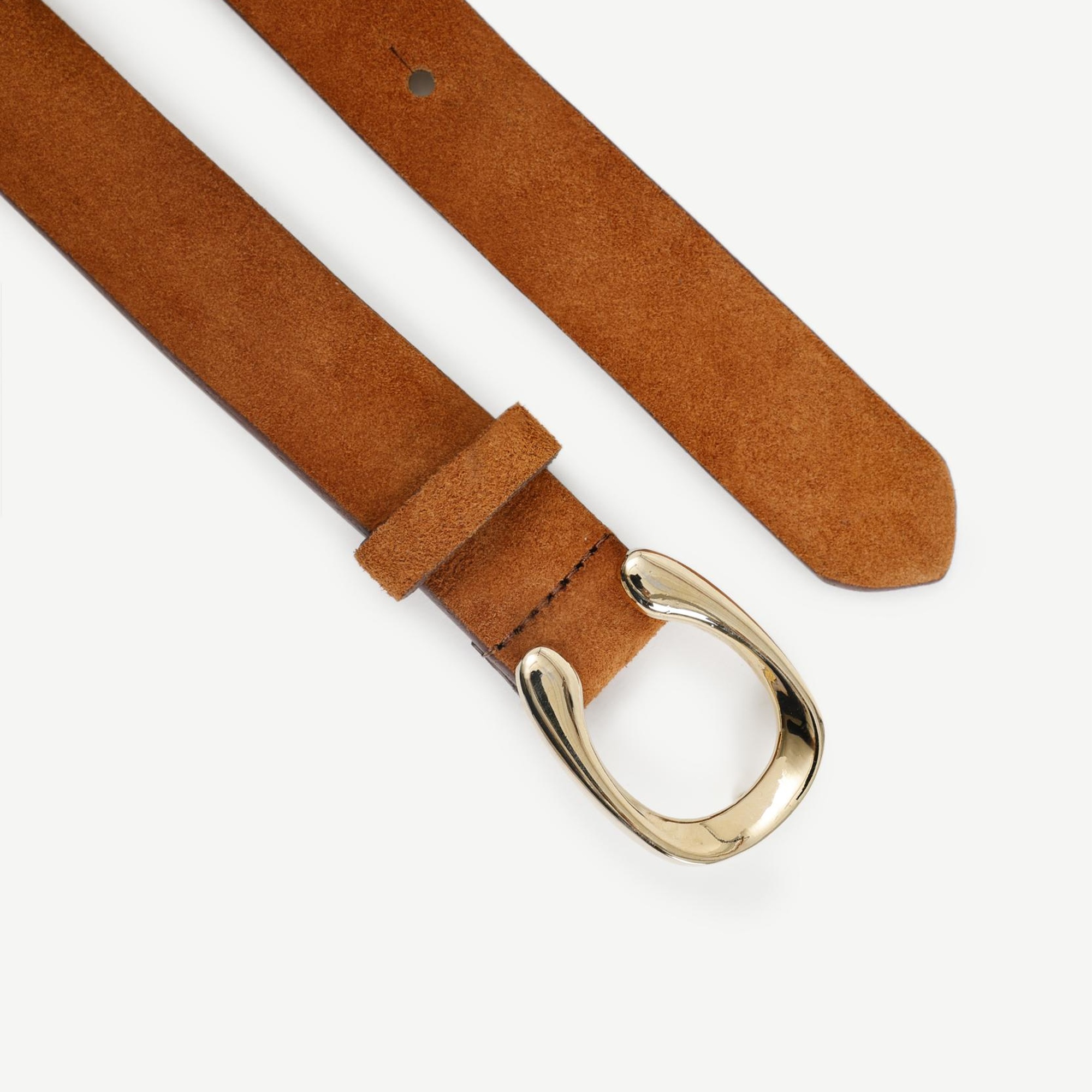 YARGICI Toka Detaylı Düz Deri Kemer