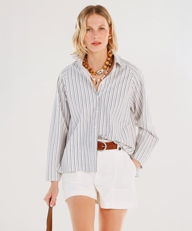  YARGICI Yanları Yırtmaçlı Gömlek