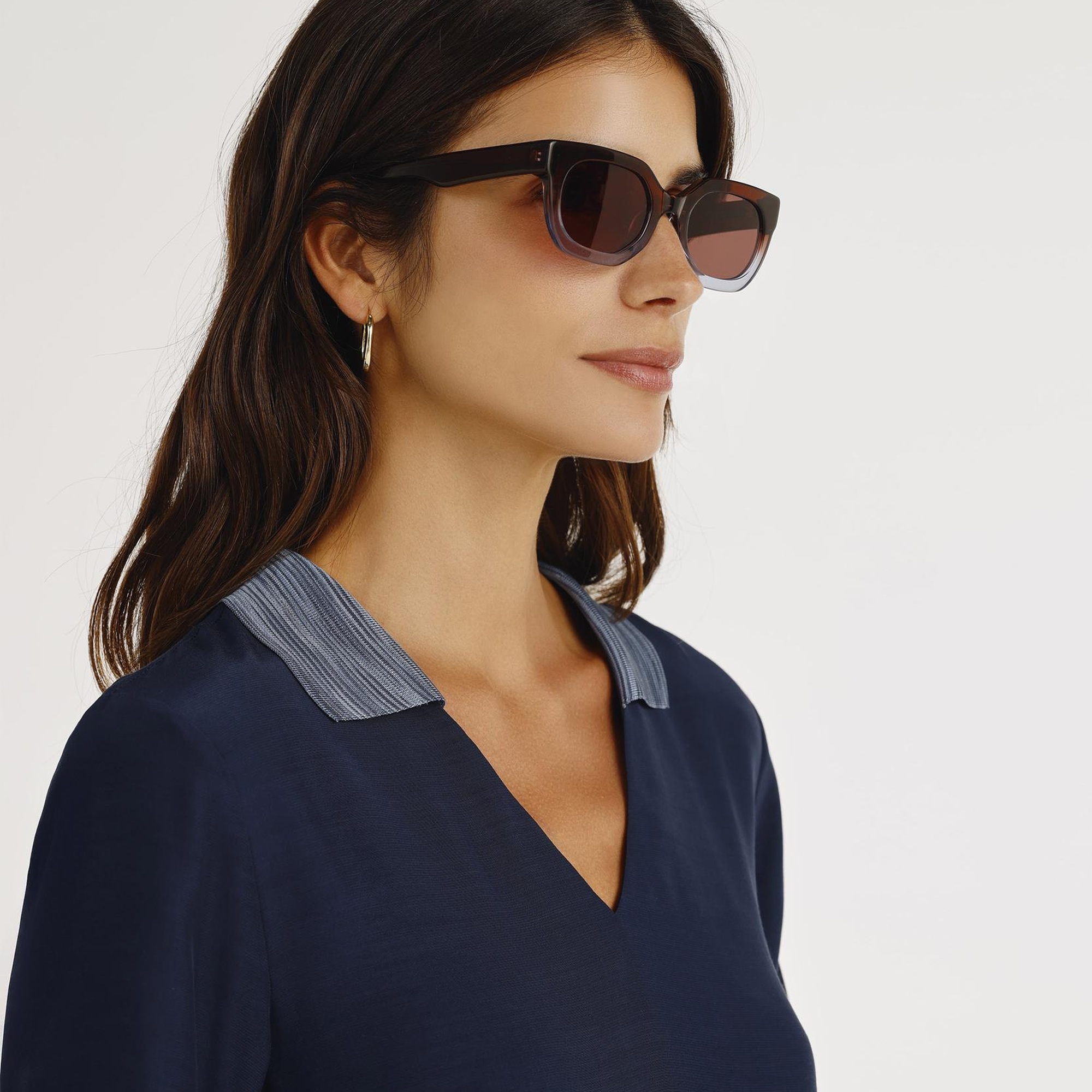 YARGICI Triko Yakalı Kısa Kollu Bluz