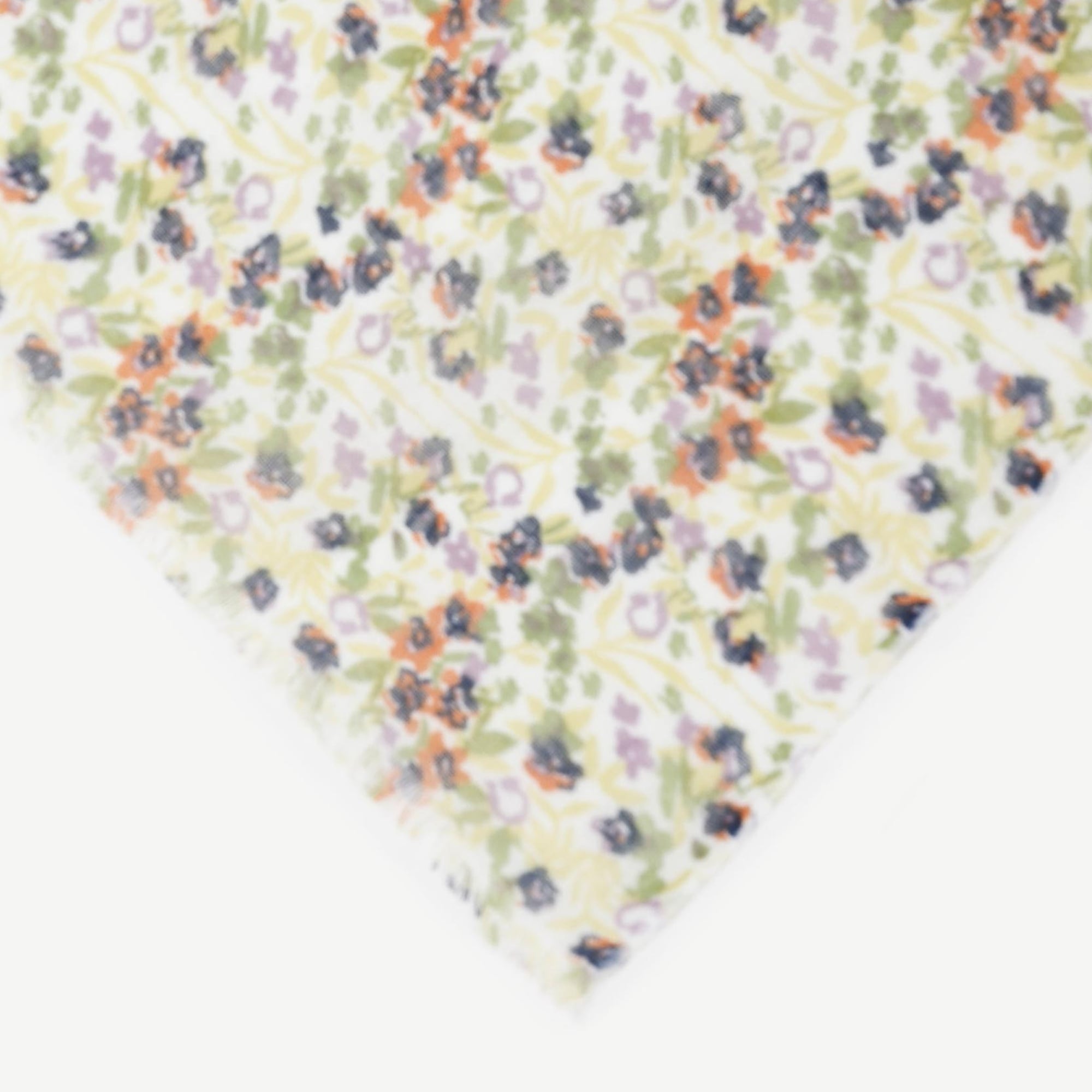 YARGICI Çiçek Desenli Keten Şal