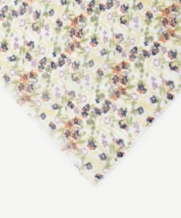  YARGICI Çiçek Desenli Keten Şal