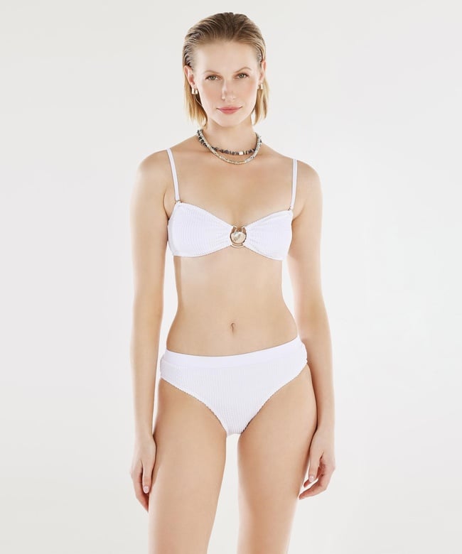  YARGICI Yaka Detaylı Bikini Üst