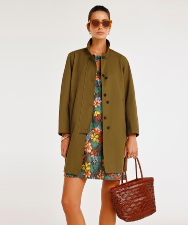  YARGICI Düğme Detaylı Pardösü