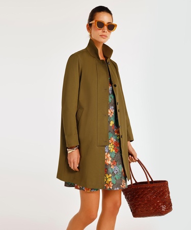  YARGICI Düğme Detaylı Pardösü