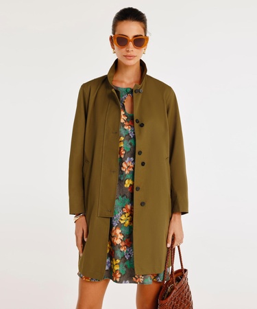  YARGICI Düğme Detaylı Pardösü