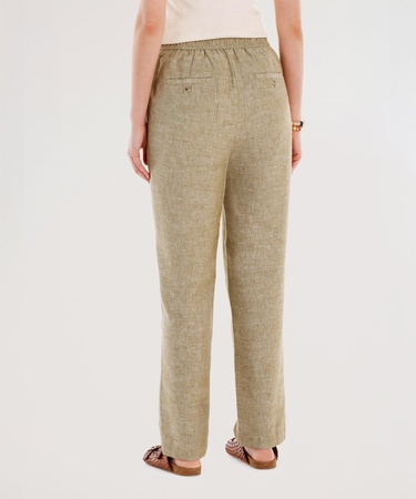  YARGICI Beli Lastikli Düz Kesim Pantolon