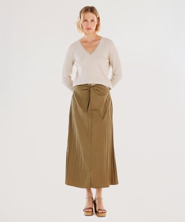  YARGICI Önü Düğümlü Uzun Etek