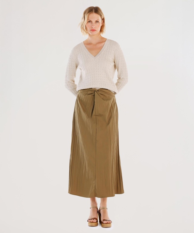  YARGICI Önü Düğümlü Uzun Etek