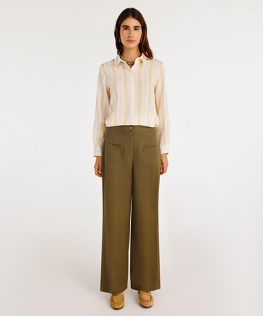  YARGICI Önü Cepli Bol Kesim Pantolon