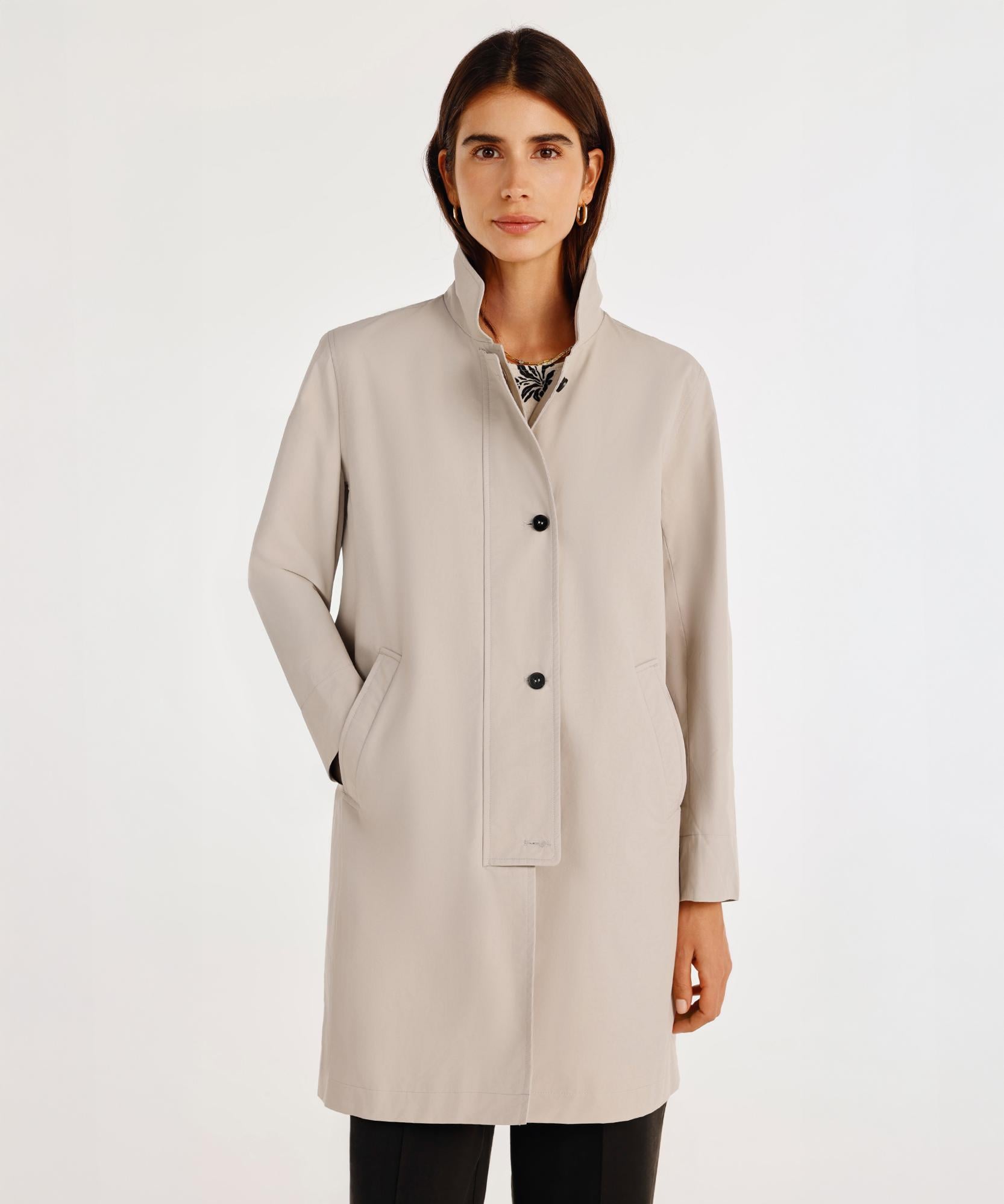  YARGICI Düğme Detaylı Pardösü