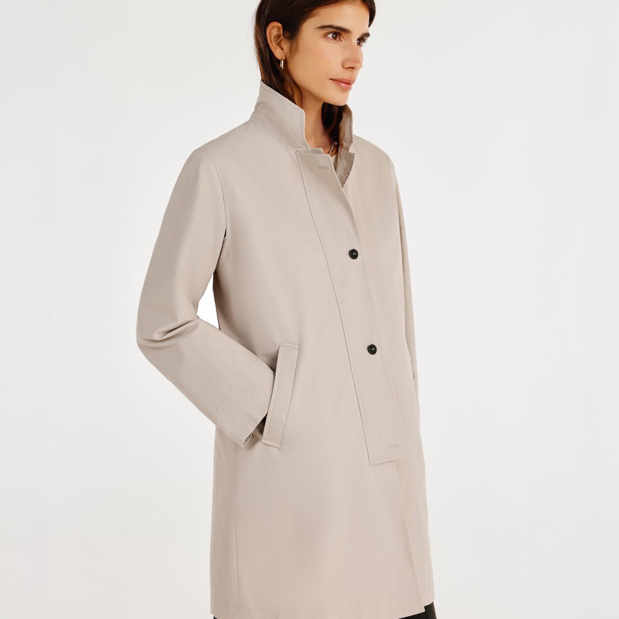 YARGICI Düğme Detaylı Pardösü