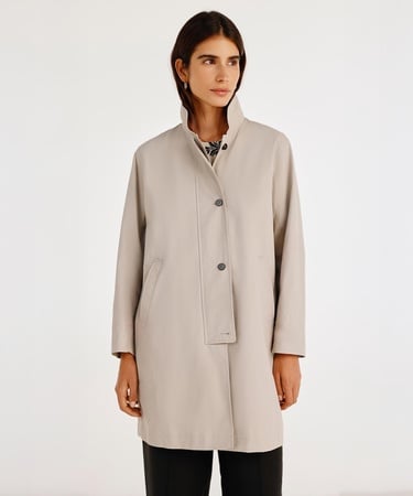  YARGICI Düğme Detaylı Pardösü