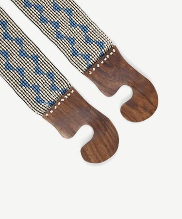  YARGICI Geometrik Desenli Elastik Boncuk Kemer