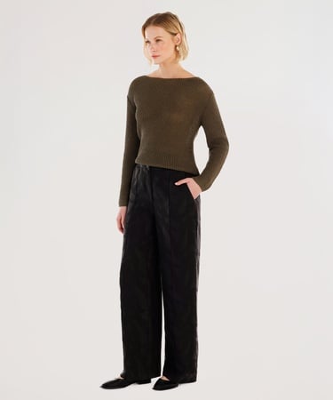  YARGICI Nervür Detaylı Pantolon