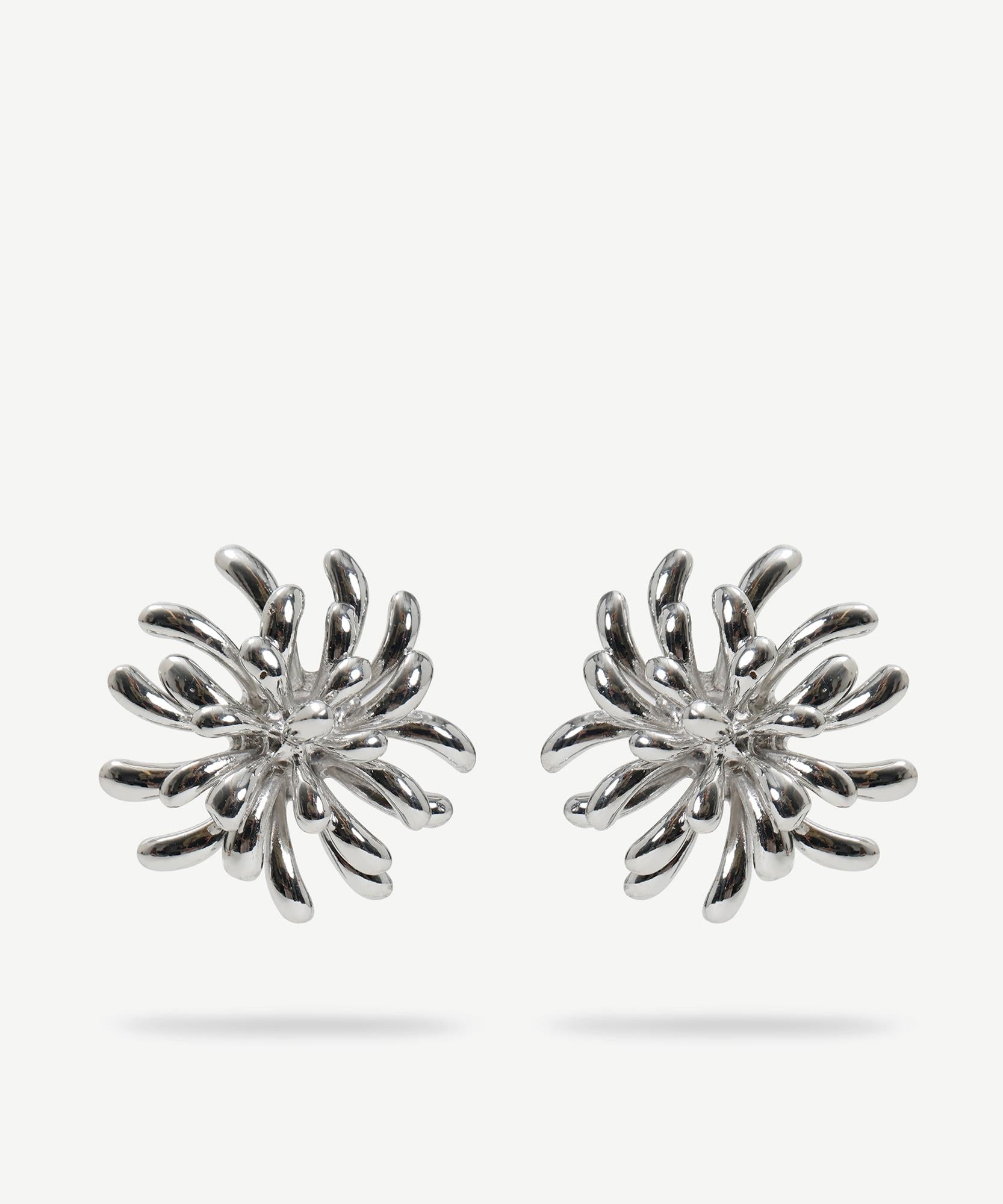  YARGICI Soyut Formlu Gümüş Küpe