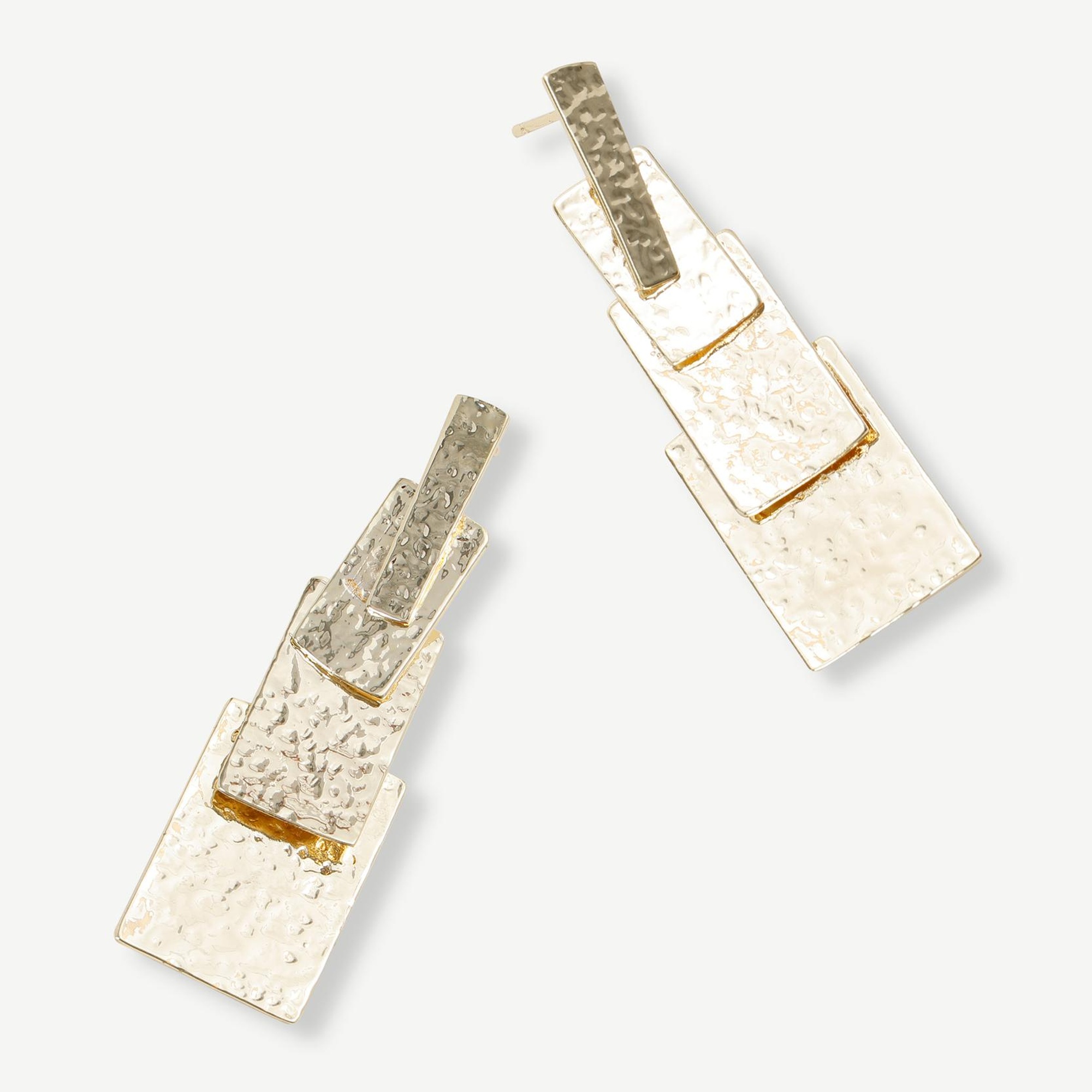 YARGICI Metal Dokulu Sallantılı Küpe