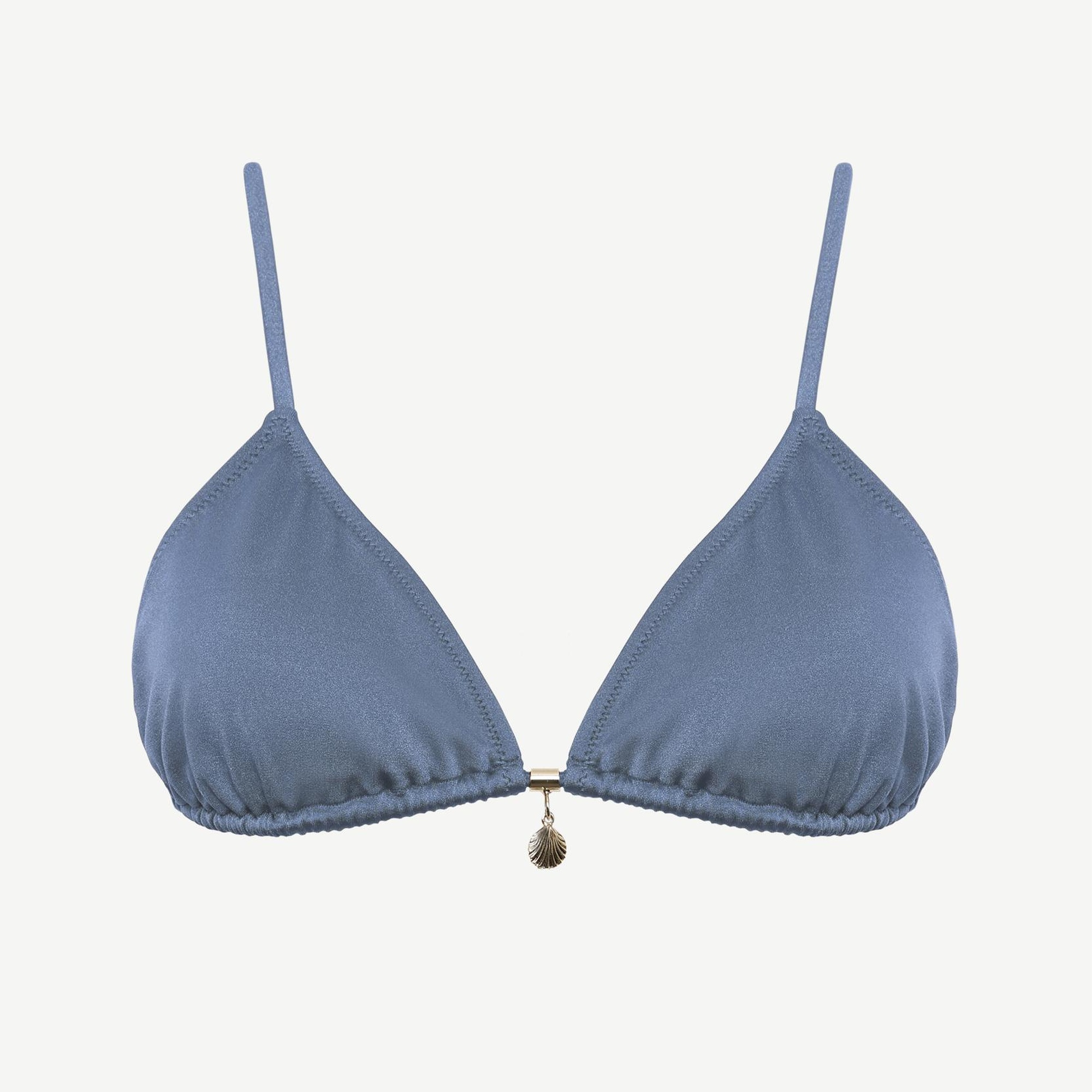 YARGICI Boncuk Detaylı Üçgen Bikini Üst