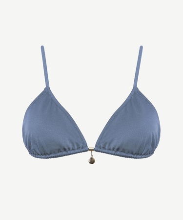  YARGICI Boncuk Detaylı Üçgen Bikini Üst