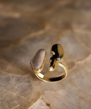  YARGICI El Yapımı Mine İşlemeli Yüzük