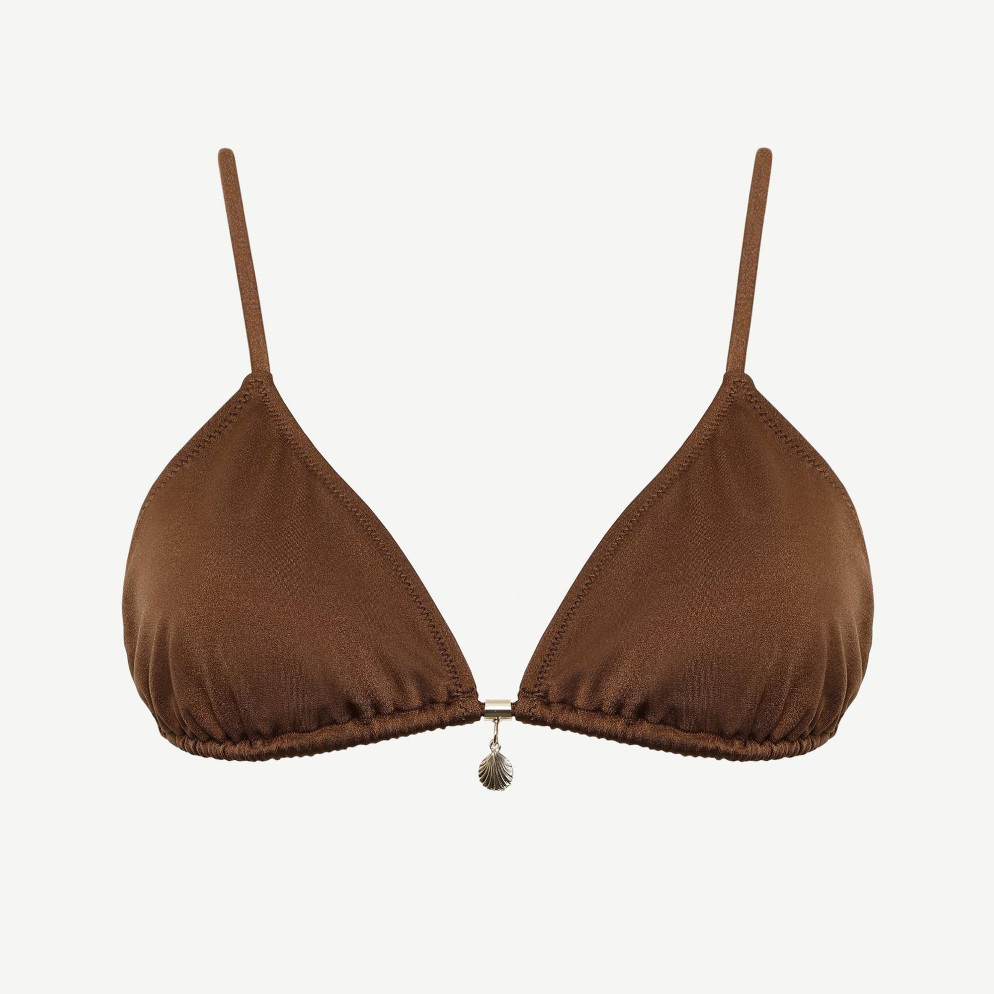 YARGICI Boncuk Detaylı Üçgen Bikini Üst