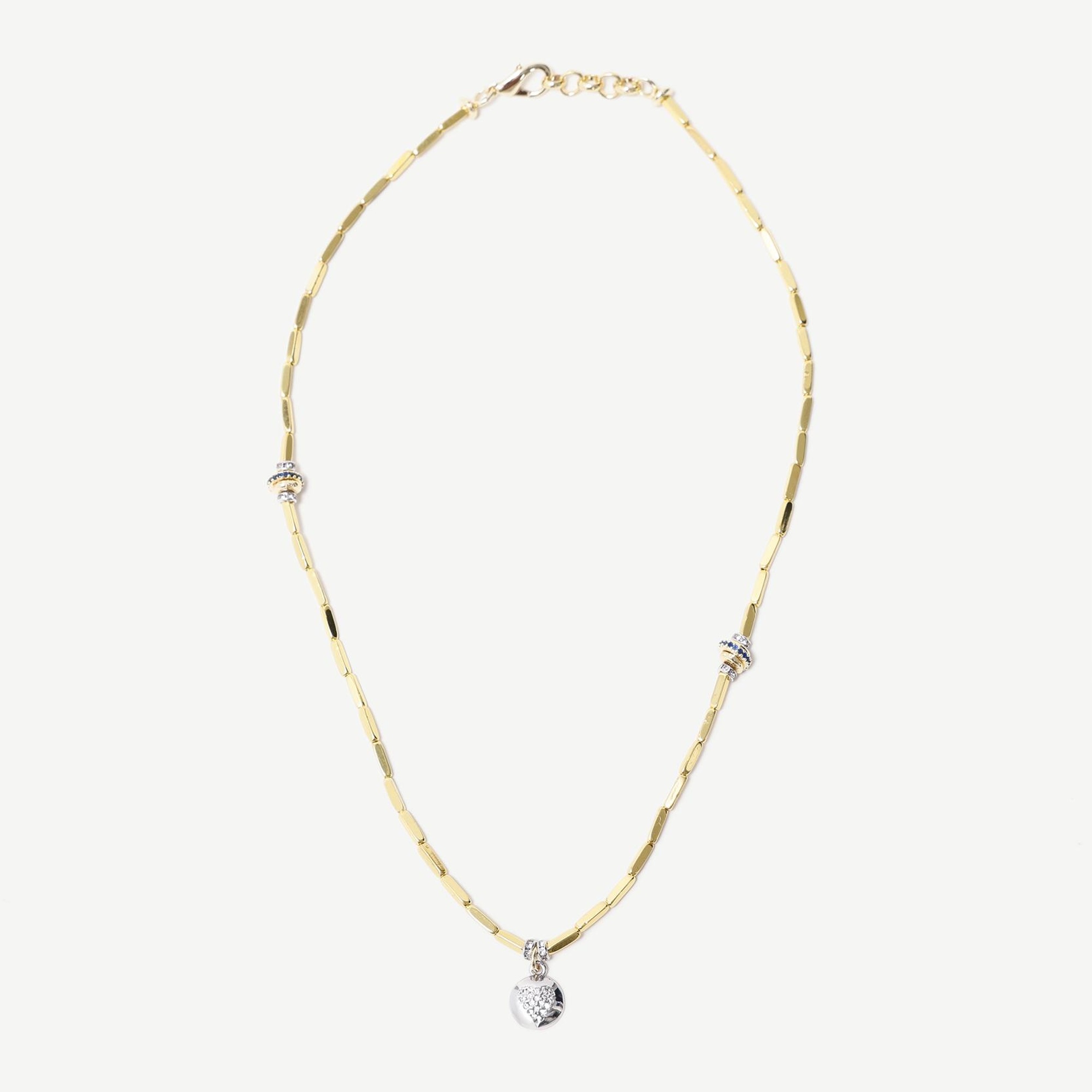 YARGICI Kalp Uçlu Gold Kolye