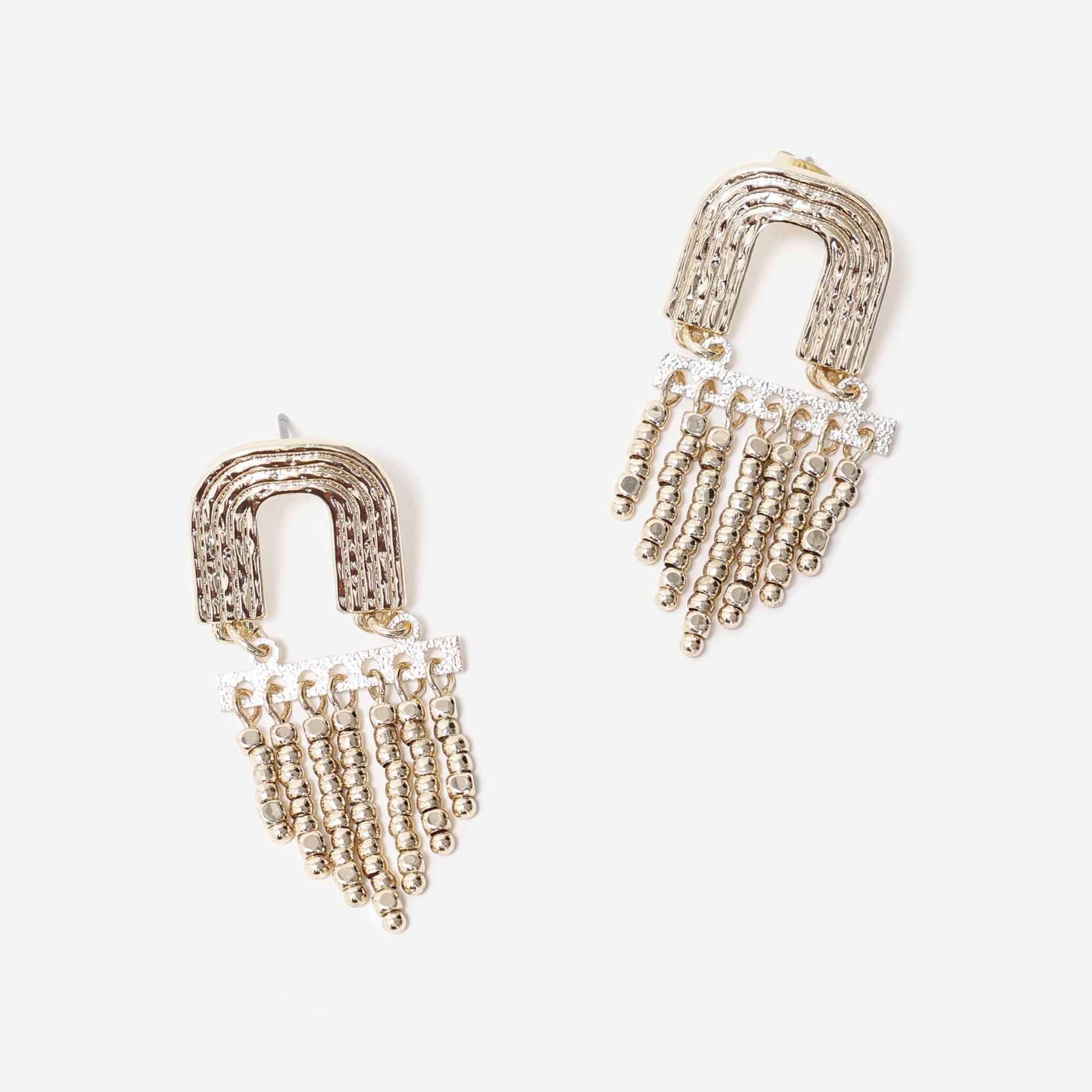 YARGICI Geometrik Formlu Sallantılı Küpe