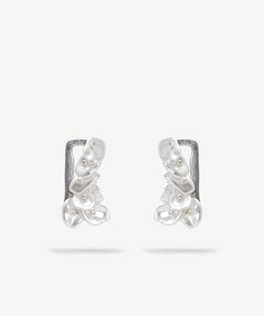  YARGICI Çiçek Detaylı Minimal Küpe