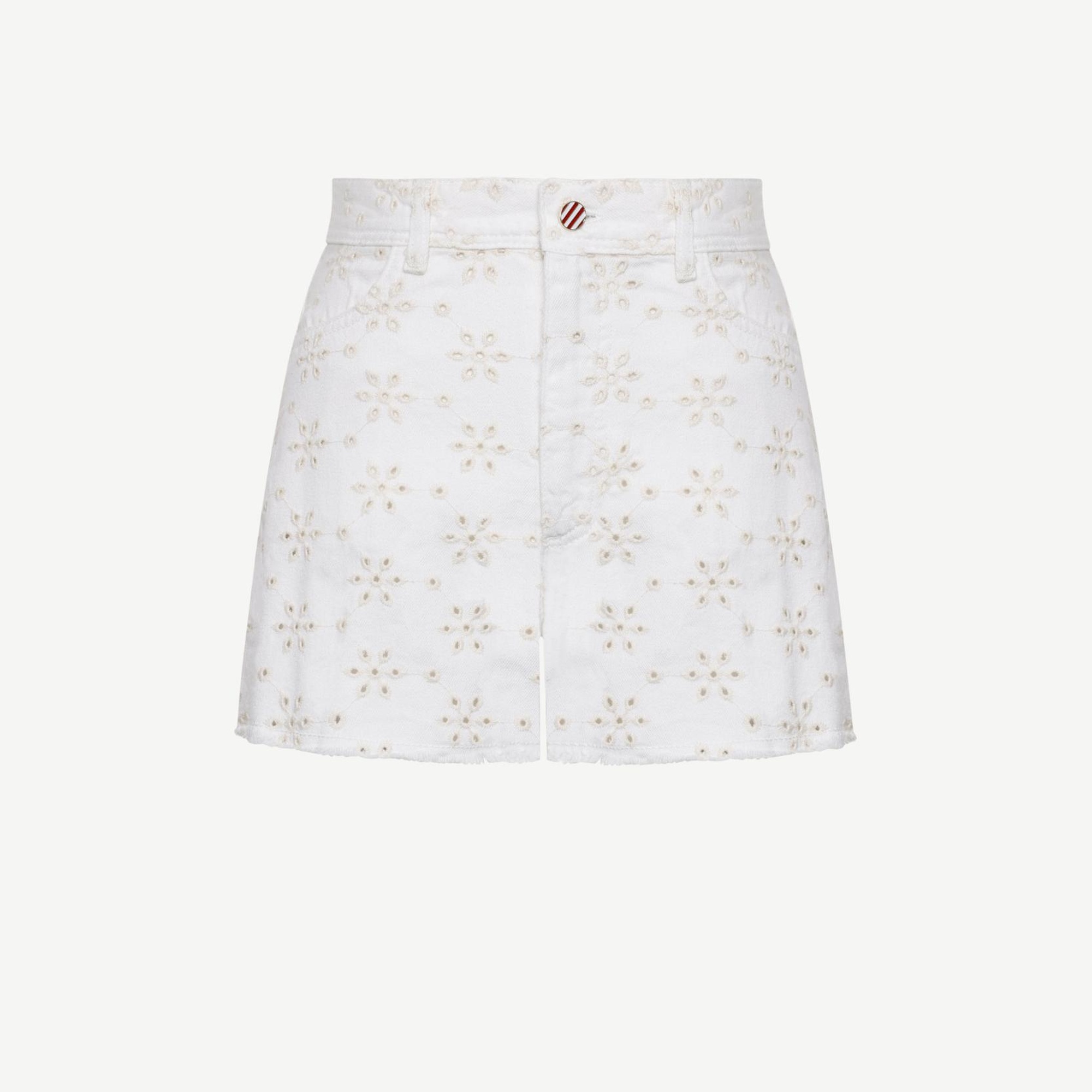 YARGICI Nakış Detaylı Denim Şort