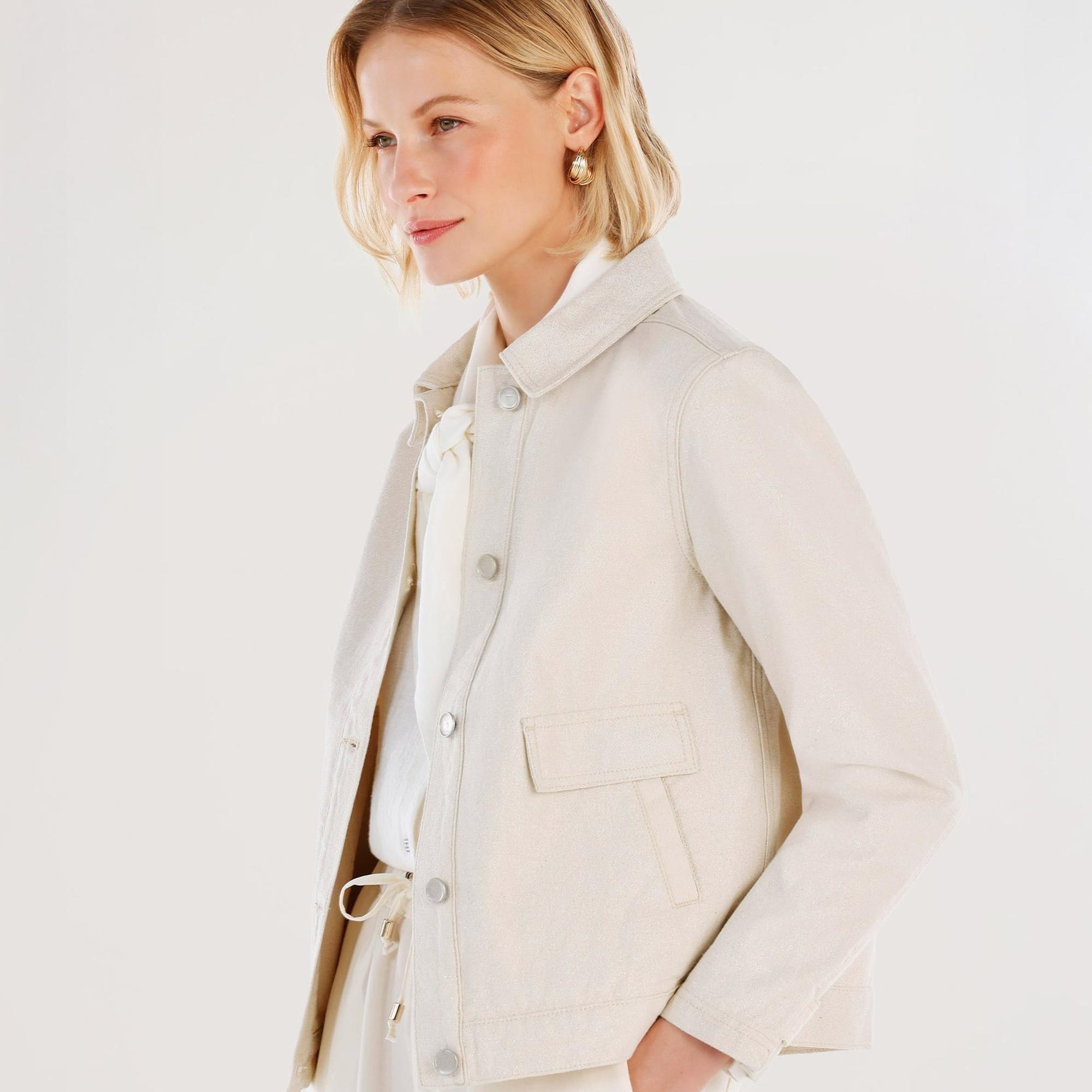 YARGICI Cep Ve Kol Detaylı Denim Ceket