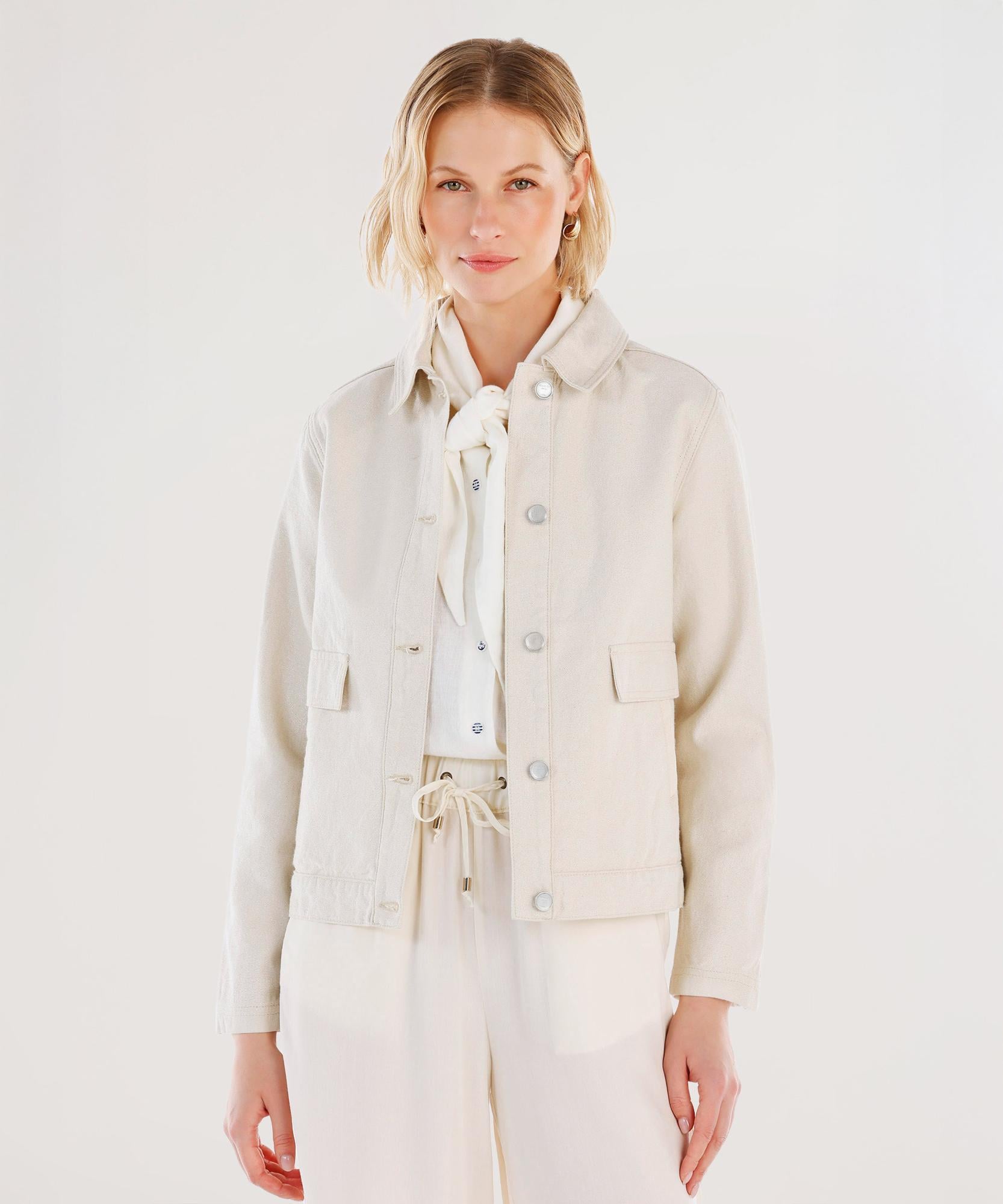  YARGICI Cep Ve Kol Detaylı Denim Ceket