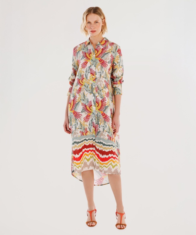  YARGICI Uzun Kollu Gömlek Elbise