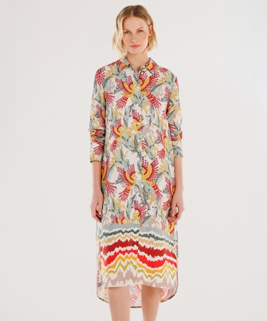  YARGICI Uzun Kollu Gömlek Elbise