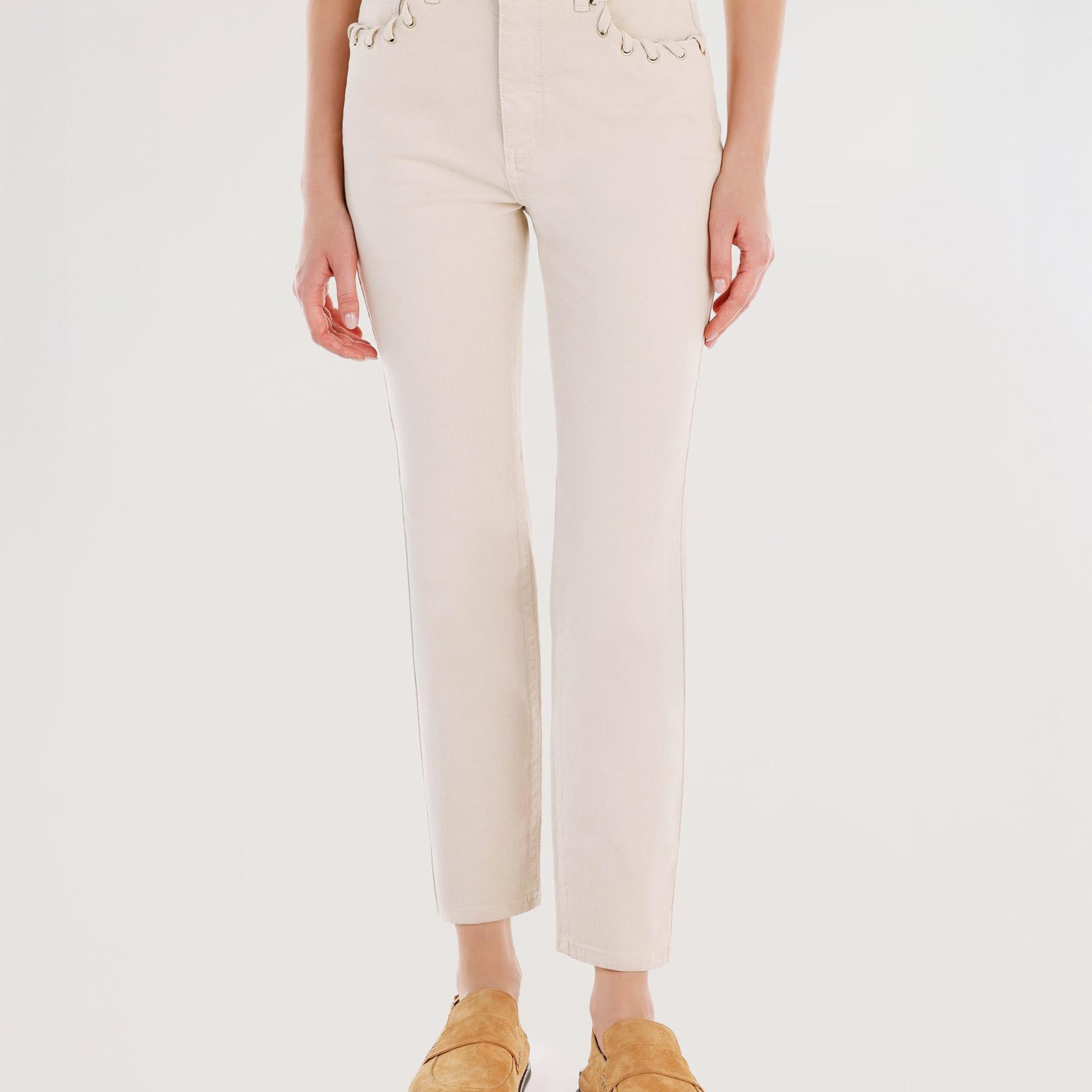 YARGICI Cep Detaylı Dar Kalıp Pantolon