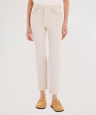  YARGICI Cep Detaylı Dar Kalıp Pantolon