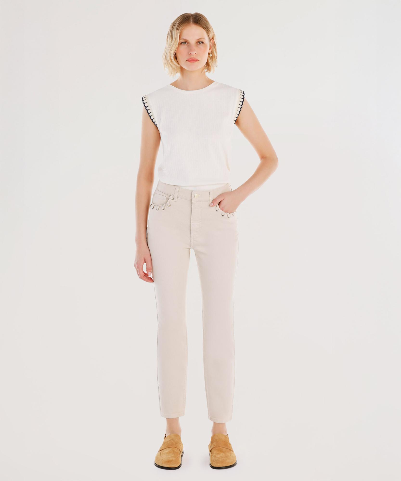  YARGICI Cep Detaylı Dar Kalıp Pantolon