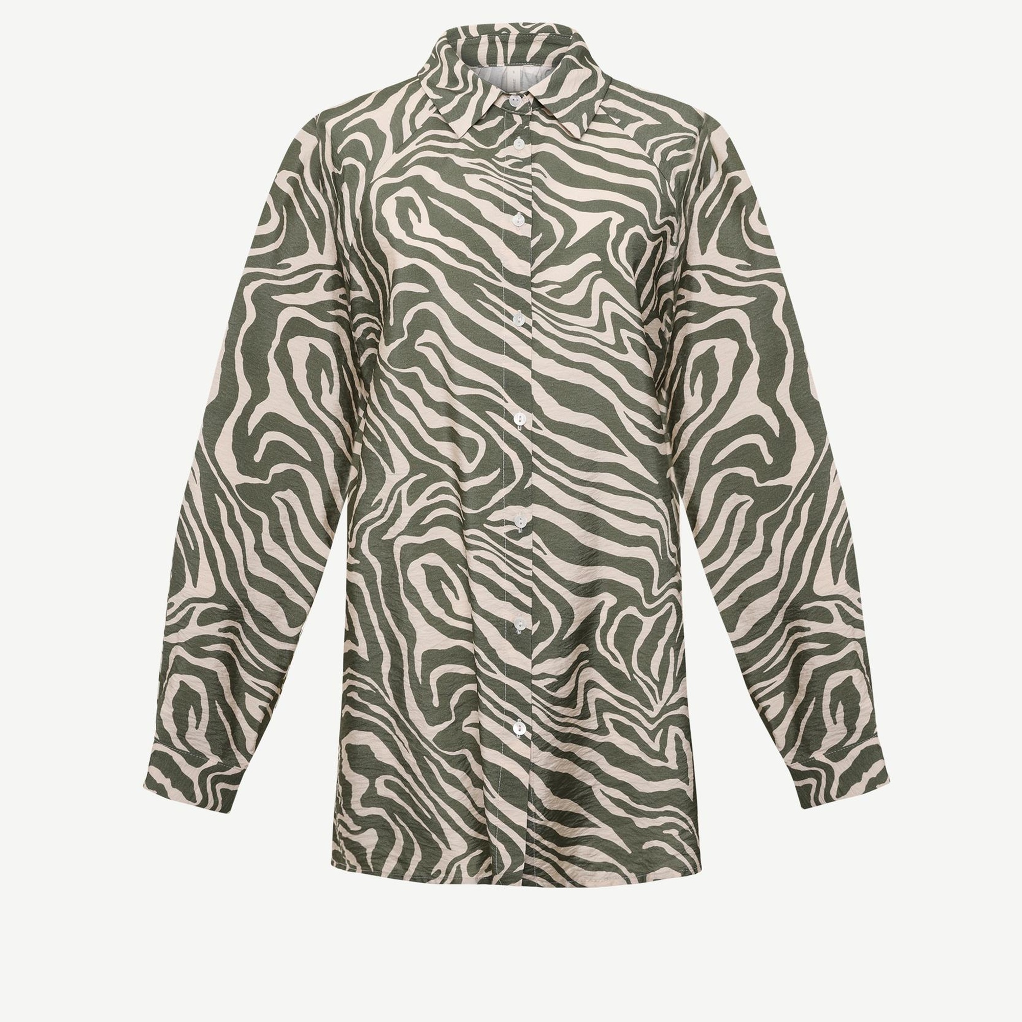 YARGICI Geniş Yaka Uzun Kol Gömlek