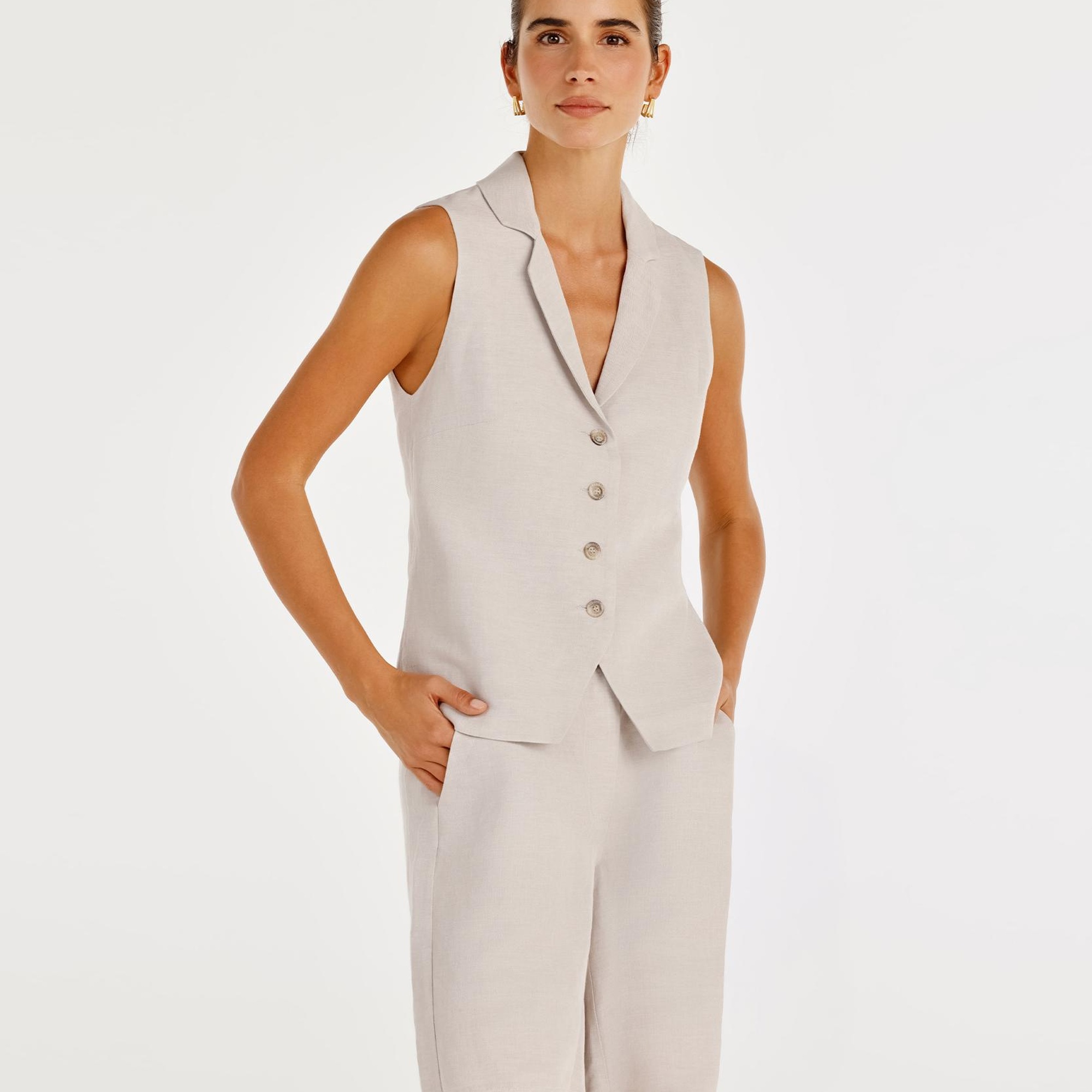 Düz Kalıplı Bermuda