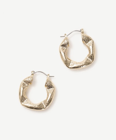  YARGICI Asimetrik Formlu Gold Küpe