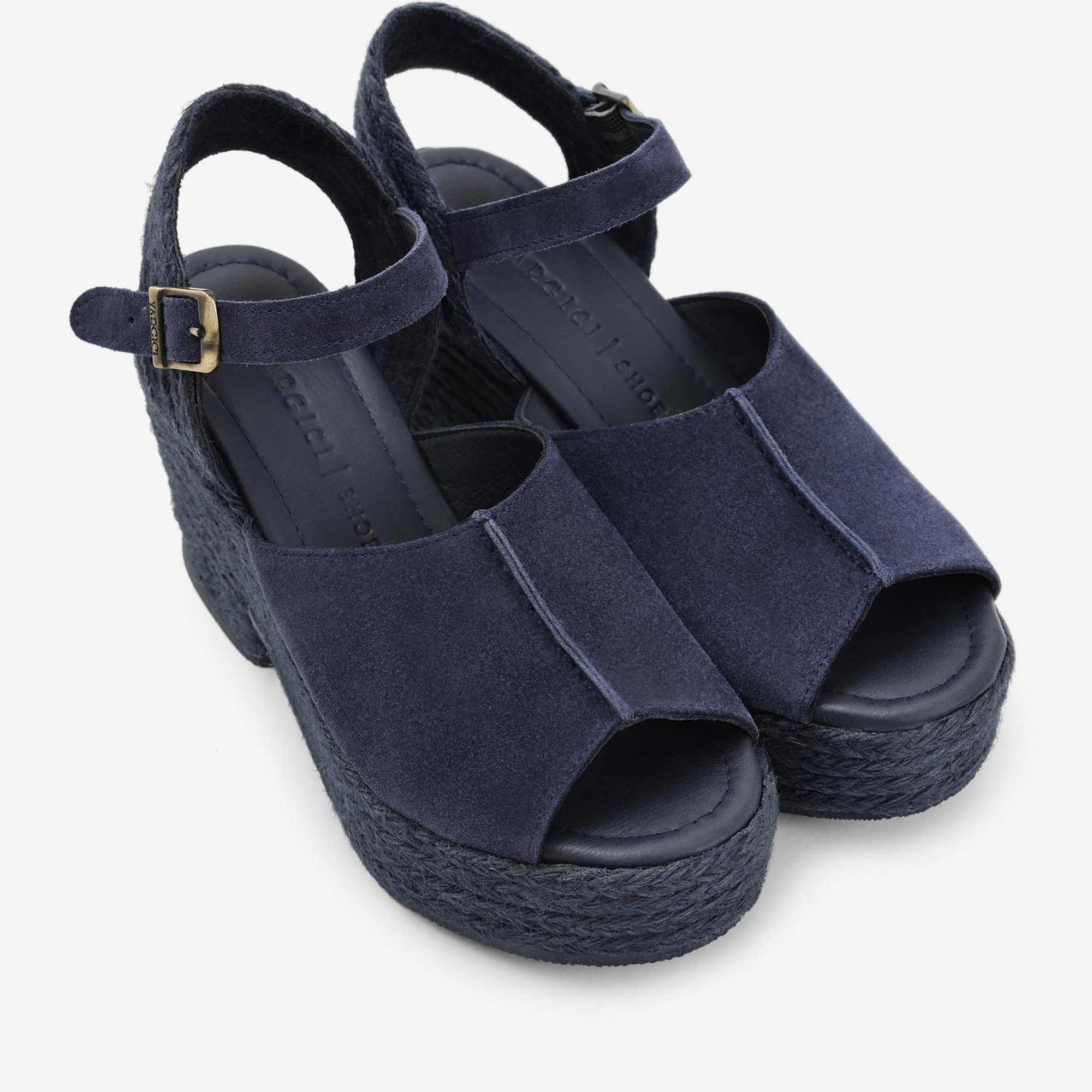 YARGICI Hasır Toka Detaylı Yüksek Deri Espadril