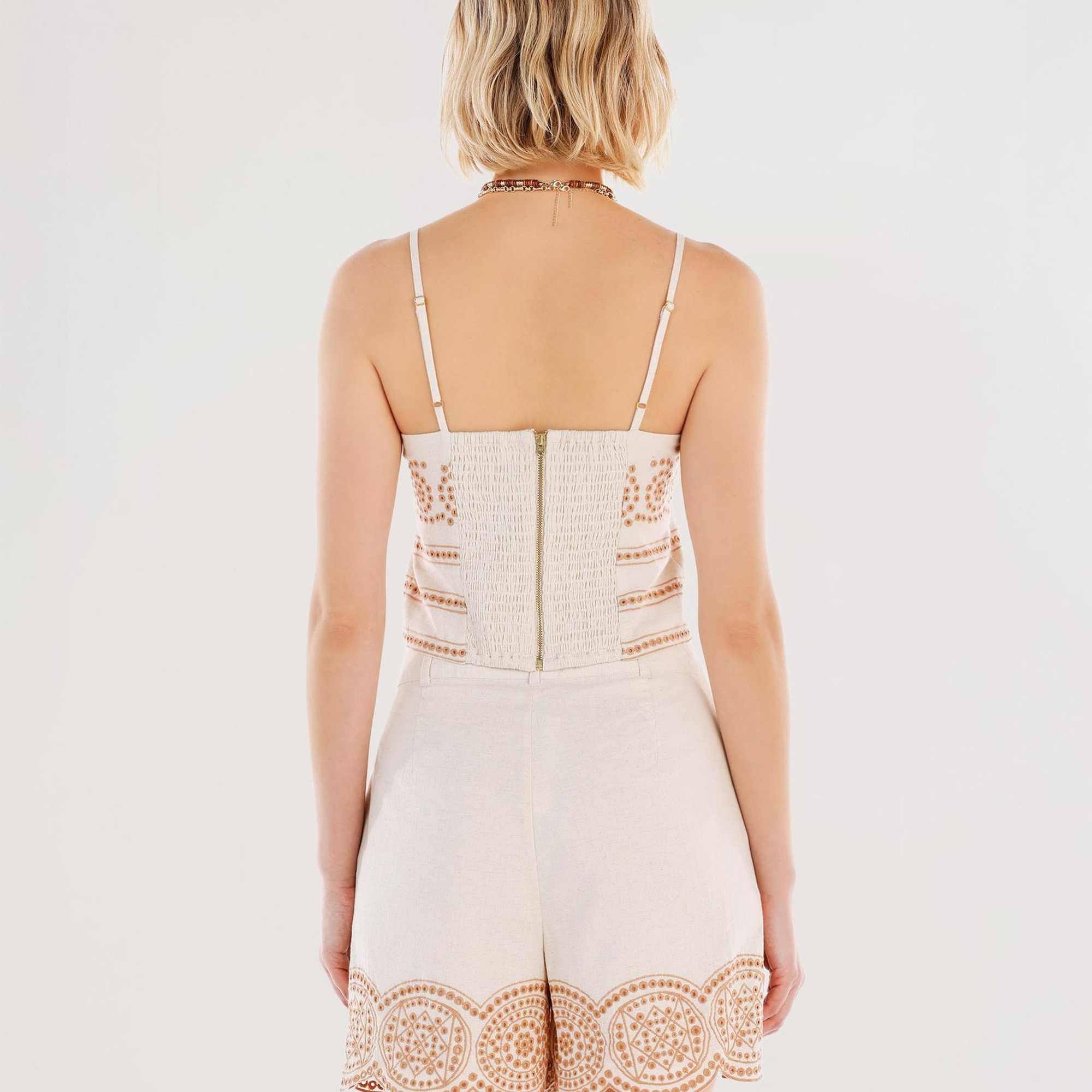 YARGICI Paçası Detaylı Bermuda