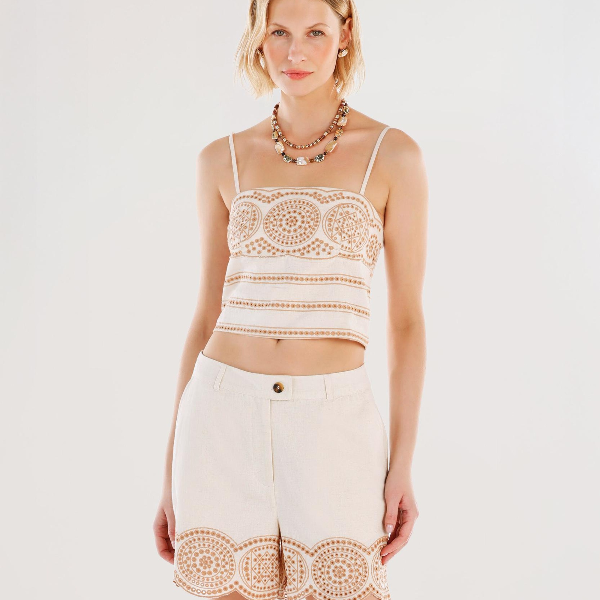 YARGICI Paçası Detaylı Bermuda