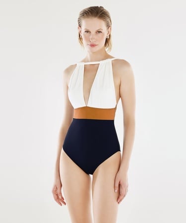  YARGICI Dekolteli Halter Yaka Mayo