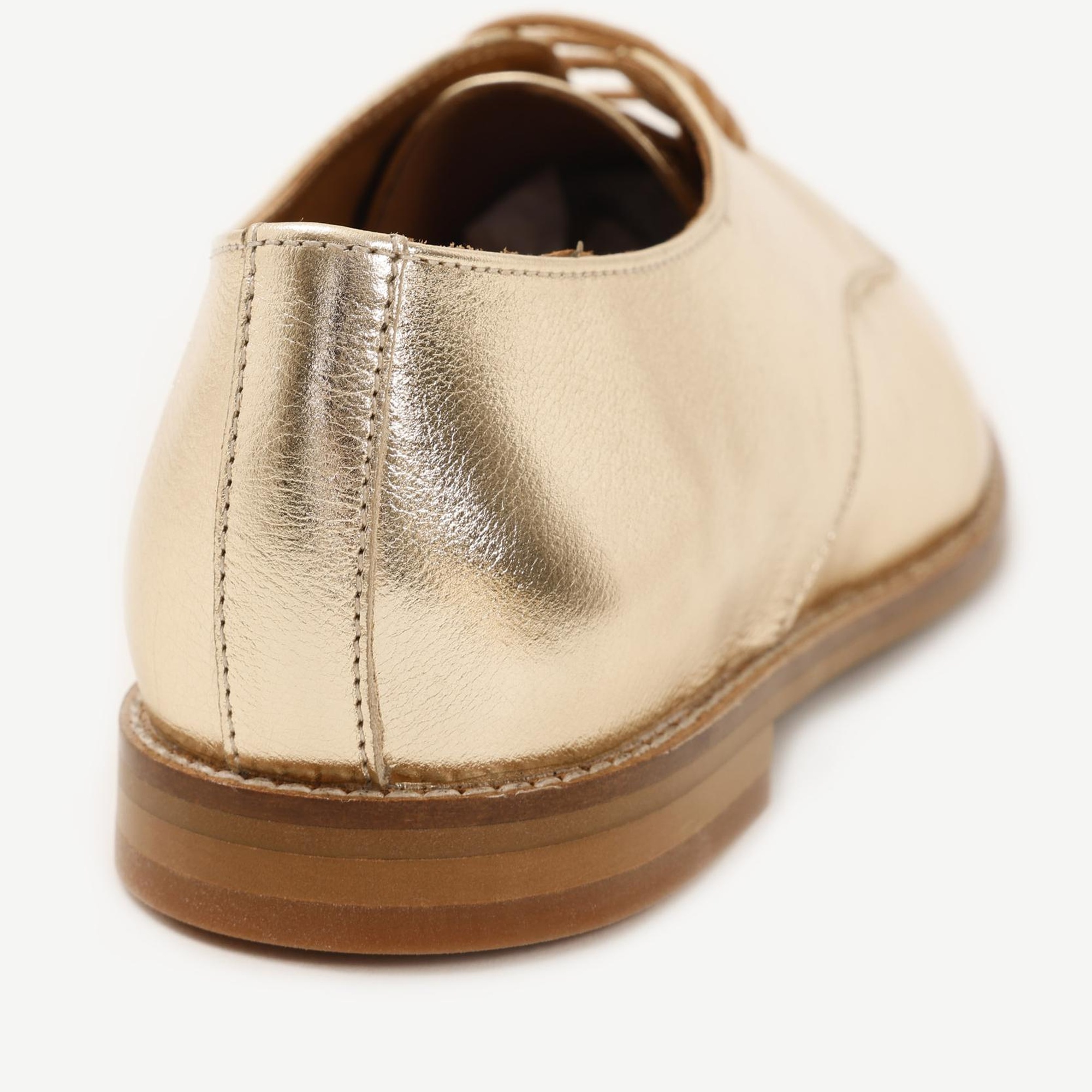 YARGICI Astarsız Yumuşak Deri Bağcıklı Ayakkabı