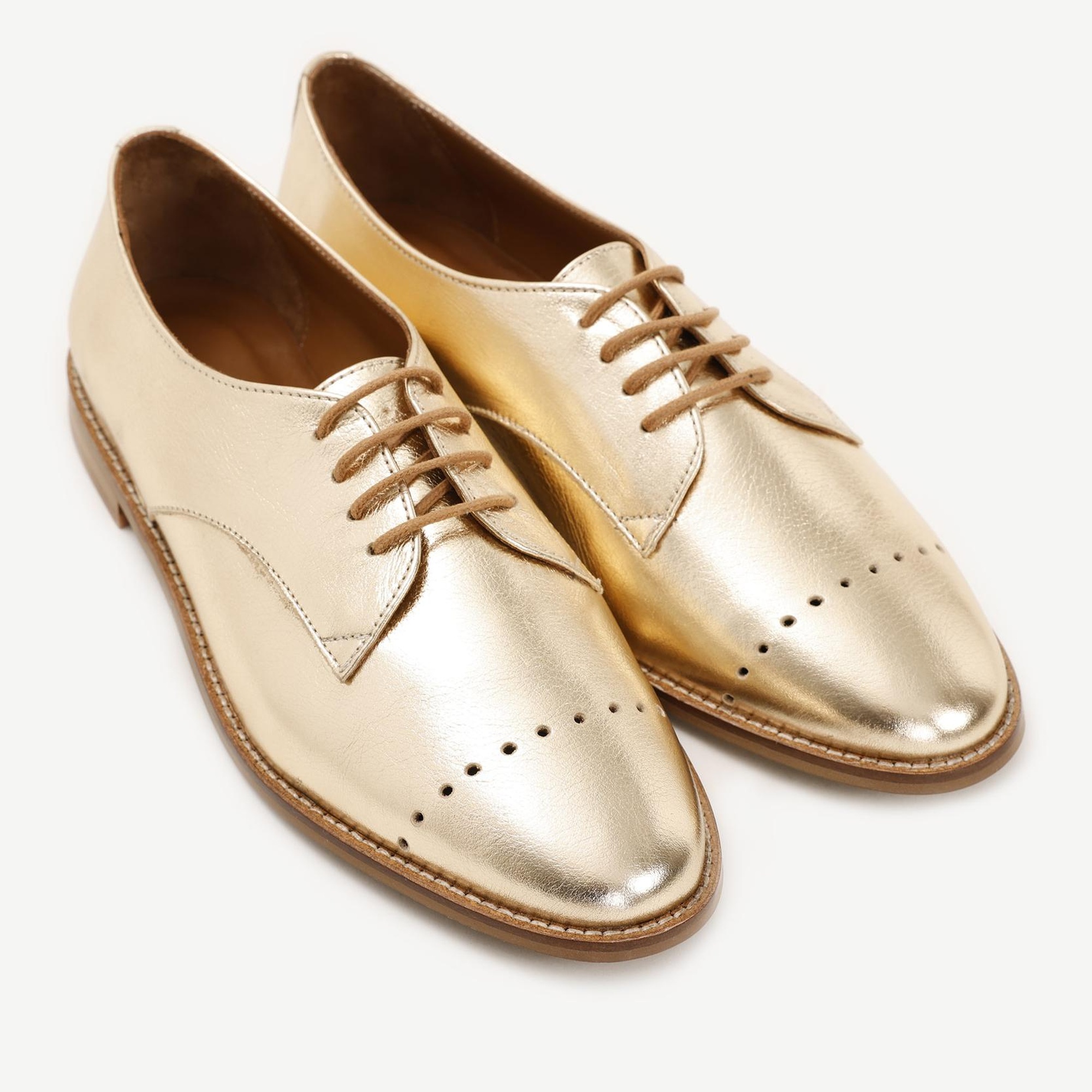 YARGICI Astarsız Yumuşak Deri Bağcıklı Ayakkabı