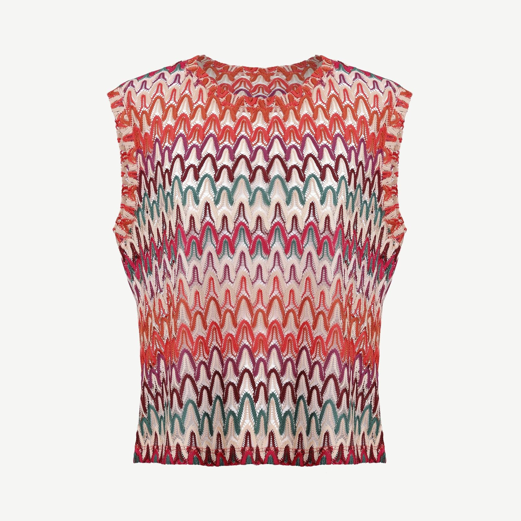 YARGICI Regular Bisiklet Yaka Kolsuz Bluz