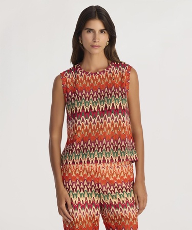  YARGICI Regular Bisiklet Yaka Kolsuz Bluz