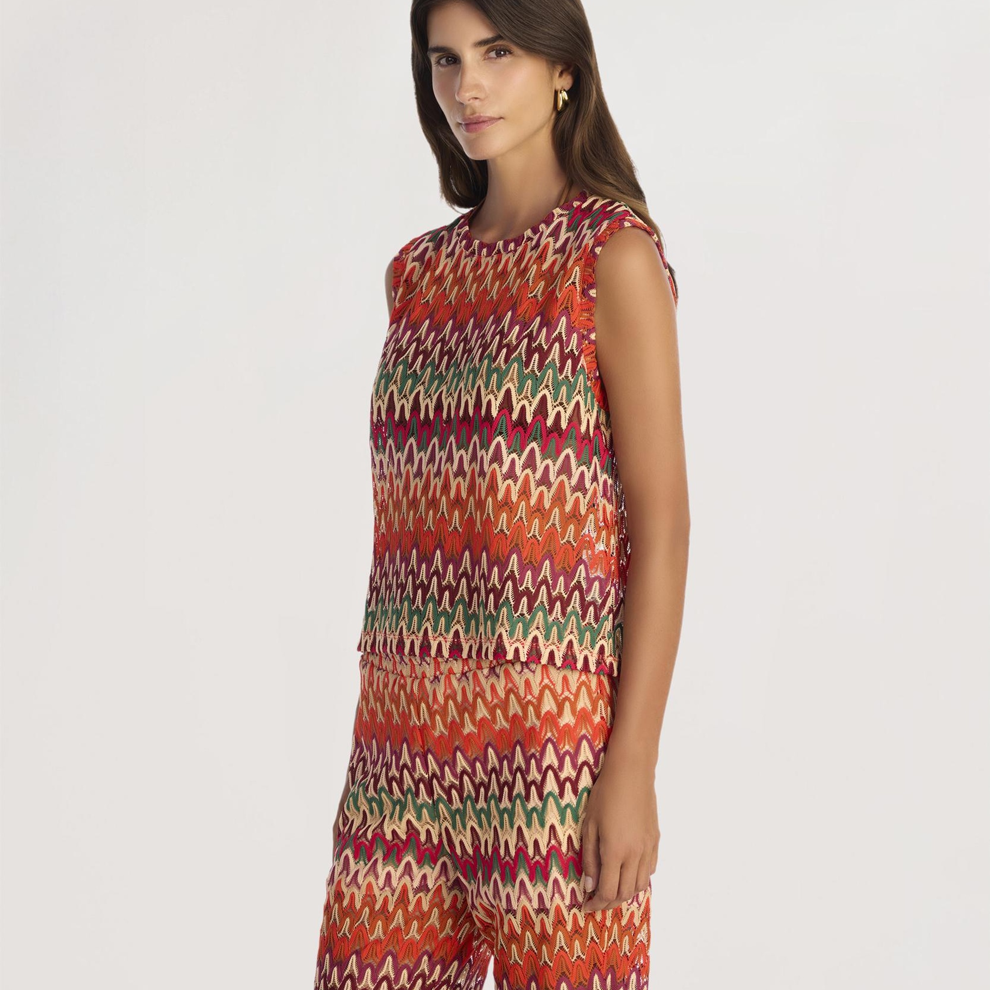 YARGICI Regular Bisiklet Yaka Kolsuz Bluz